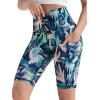 imageODODOS Womens Tummy Control Biker Shorts 20 with Pockets High Waist Athletic Workout Yoga Shorts35 5quot 8quot  10quot InseamBlurred Tropical