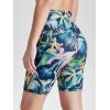 imageODODOS Womens Tummy Control Biker Shorts 20 with Pockets High Waist Athletic Workout Yoga Shorts35 5quot 8quot  10quot InseamBlurred Tropical