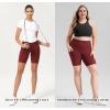 imageODODOS Womens Tummy Control Biker Shorts 20 with Pockets High Waist Athletic Workout Yoga Shorts35 5quot 8quot  10quot InseamBrick Red