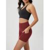 imageODODOS Womens Tummy Control Biker Shorts 20 with Pockets High Waist Athletic Workout Yoga Shorts35 5quot 8quot  10quot InseamBrick Red