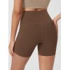 imageODODOS Womens Tummy Control Biker Shorts 20 with Pockets High Waist Athletic Workout Yoga Shorts35 5quot 8quot  10quot InseamBrunette