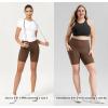 imageODODOS Womens Tummy Control Biker Shorts 20 with Pockets High Waist Athletic Workout Yoga Shorts35 5quot 8quot  10quot InseamBrunette