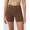 imageODODOS Womens Tummy Control Biker Shorts 20 with Pockets High Waist Athletic Workout Yoga Shorts35 5quot 8quot  10quot InseamBrunette