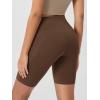 imageODODOS Womens Tummy Control Biker Shorts 20 with Pockets High Waist Athletic Workout Yoga Shorts35 5quot 8quot  10quot InseamBrunette