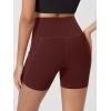 imageODODOS Womens Tummy Control Biker Shorts 20 with Pockets High Waist Athletic Workout Yoga Shorts35 5quot 8quot  10quot InseamBurgundy