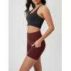imageODODOS Womens Tummy Control Biker Shorts 20 with Pockets High Waist Athletic Workout Yoga Shorts35 5quot 8quot  10quot InseamBurgundy