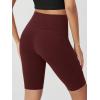 imageODODOS Womens Tummy Control Biker Shorts 20 with Pockets High Waist Athletic Workout Yoga Shorts35 5quot 8quot  10quot InseamBurgundy