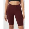 imageODODOS Womens Tummy Control Biker Shorts 20 with Pockets High Waist Athletic Workout Yoga Shorts35 5quot 8quot  10quot InseamBurgundy