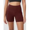 imageODODOS Womens Tummy Control Biker Shorts 20 with Pockets High Waist Athletic Workout Yoga Shorts35 5quot 8quot  10quot InseamBurgundy