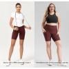 imageODODOS Womens Tummy Control Biker Shorts 20 with Pockets High Waist Athletic Workout Yoga Shorts35 5quot 8quot  10quot InseamBurgundy