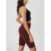 imageODODOS Womens Tummy Control Biker Shorts 20 with Pockets High Waist Athletic Workout Yoga Shorts35 5quot 8quot  10quot InseamBurgundy