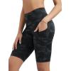 imageODODOS Womens Tummy Control Biker Shorts 20 with Pockets High Waist Athletic Workout Yoga Shorts35 5quot 8quot  10quot InseamCamo Dark Gray