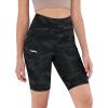 imageODODOS Womens Tummy Control Biker Shorts 20 with Pockets High Waist Athletic Workout Yoga Shorts35 5quot 8quot  10quot InseamCamo Dark Gray