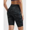 imageODODOS Womens Tummy Control Biker Shorts 20 with Pockets High Waist Athletic Workout Yoga Shorts35 5quot 8quot  10quot InseamCamo Dark Gray