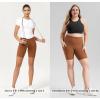 imageODODOS Womens Tummy Control Biker Shorts 20 with Pockets High Waist Athletic Workout Yoga Shorts35 5quot 8quot  10quot InseamCaramel