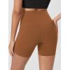 imageODODOS Womens Tummy Control Biker Shorts 20 with Pockets High Waist Athletic Workout Yoga Shorts35 5quot 8quot  10quot InseamCaramel