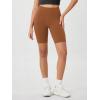imageODODOS Womens Tummy Control Biker Shorts 20 with Pockets High Waist Athletic Workout Yoga Shorts35 5quot 8quot  10quot InseamCaramel