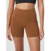 imageODODOS Womens Tummy Control Biker Shorts 20 with Pockets High Waist Athletic Workout Yoga Shorts35 5quot 8quot  10quot InseamCaramel