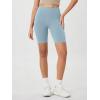 imageODODOS Womens Tummy Control Biker Shorts 20 with Pockets High Waist Athletic Workout Yoga Shorts35 5quot 8quot  10quot InseamChambray