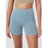 imageODODOS Womens Tummy Control Biker Shorts 20 with Pockets High Waist Athletic Workout Yoga Shorts35 5quot 8quot  10quot InseamChambray