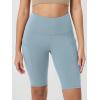 imageODODOS Womens Tummy Control Biker Shorts 20 with Pockets High Waist Athletic Workout Yoga Shorts35 5quot 8quot  10quot InseamChambray