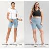 imageODODOS Womens Tummy Control Biker Shorts 20 with Pockets High Waist Athletic Workout Yoga Shorts35 5quot 8quot  10quot InseamChambray