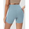 imageODODOS Womens Tummy Control Biker Shorts 20 with Pockets High Waist Athletic Workout Yoga Shorts35 5quot 8quot  10quot InseamChambray