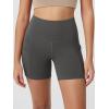 imageODODOS Womens Tummy Control Biker Shorts 20 with Pockets High Waist Athletic Workout Yoga Shorts35 5quot 8quot  10quot InseamCharcoal