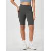 imageODODOS Womens Tummy Control Biker Shorts 20 with Pockets High Waist Athletic Workout Yoga Shorts35 5quot 8quot  10quot InseamCharcoal