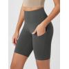 imageODODOS Womens Tummy Control Biker Shorts 20 with Pockets High Waist Athletic Workout Yoga Shorts35 5quot 8quot  10quot InseamCharcoal