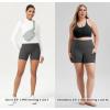 imageODODOS Womens Tummy Control Biker Shorts 20 with Pockets High Waist Athletic Workout Yoga Shorts35 5quot 8quot  10quot InseamCharcoal