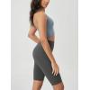 imageODODOS Womens Tummy Control Biker Shorts 20 with Pockets High Waist Athletic Workout Yoga Shorts35 5quot 8quot  10quot InseamCharcoal