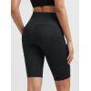imageODODOS Womens Tummy Control Biker Shorts 20 with Pockets High Waist Athletic Workout Yoga Shorts35 5quot 8quot  10quot InseamCharcoal Leopard