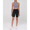 imageODODOS Womens Tummy Control Biker Shorts 20 with Pockets High Waist Athletic Workout Yoga Shorts35 5quot 8quot  10quot InseamCharcoal Leopard
