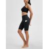 imageODODOS Womens Tummy Control Biker Shorts 20 with Pockets High Waist Athletic Workout Yoga Shorts35 5quot 8quot  10quot InseamCharcoal Leopard