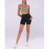 imageODODOS Womens Tummy Control Biker Shorts 20 with Pockets High Waist Athletic Workout Yoga Shorts35 5quot 8quot  10quot InseamCharcoal Leopard