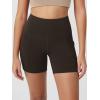 imageODODOS Womens Tummy Control Biker Shorts 20 with Pockets High Waist Athletic Workout Yoga Shorts35 5quot 8quot  10quot InseamDark Brown