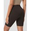 imageODODOS Womens Tummy Control Biker Shorts 20 with Pockets High Waist Athletic Workout Yoga Shorts35 5quot 8quot  10quot InseamDark Brown
