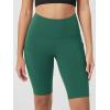 imageODODOS Womens Tummy Control Biker Shorts 20 with Pockets High Waist Athletic Workout Yoga Shorts35 5quot 8quot  10quot InseamDark Green