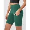 imageODODOS Womens Tummy Control Biker Shorts 20 with Pockets High Waist Athletic Workout Yoga Shorts35 5quot 8quot  10quot InseamDark Green