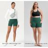 imageODODOS Womens Tummy Control Biker Shorts 20 with Pockets High Waist Athletic Workout Yoga Shorts35 5quot 8quot  10quot InseamDark Green