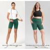 imageODODOS Womens Tummy Control Biker Shorts 20 with Pockets High Waist Athletic Workout Yoga Shorts35 5quot 8quot  10quot InseamDark Green