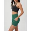 imageODODOS Womens Tummy Control Biker Shorts 20 with Pockets High Waist Athletic Workout Yoga Shorts35 5quot 8quot  10quot InseamDark Green