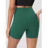 imageODODOS Womens Tummy Control Biker Shorts 20 with Pockets High Waist Athletic Workout Yoga Shorts35 5quot 8quot  10quot InseamDark Green