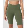 imageODODOS Womens Tummy Control Biker Shorts 20 with Pockets High Waist Athletic Workout Yoga Shorts35 5quot 8quot  10quot InseamDark Olive