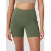 imageODODOS Womens Tummy Control Biker Shorts 20 with Pockets High Waist Athletic Workout Yoga Shorts35 5quot 8quot  10quot InseamDark Olive