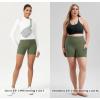 imageODODOS Womens Tummy Control Biker Shorts 20 with Pockets High Waist Athletic Workout Yoga Shorts35 5quot 8quot  10quot InseamDark Olive