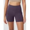 imageODODOS Womens Tummy Control Biker Shorts 20 with Pockets High Waist Athletic Workout Yoga Shorts35 5quot 8quot  10quot InseamDark Purple