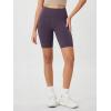 imageODODOS Womens Tummy Control Biker Shorts 20 with Pockets High Waist Athletic Workout Yoga Shorts35 5quot 8quot  10quot InseamDark Purple