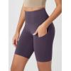 imageODODOS Womens Tummy Control Biker Shorts 20 with Pockets High Waist Athletic Workout Yoga Shorts35 5quot 8quot  10quot InseamDark Purple